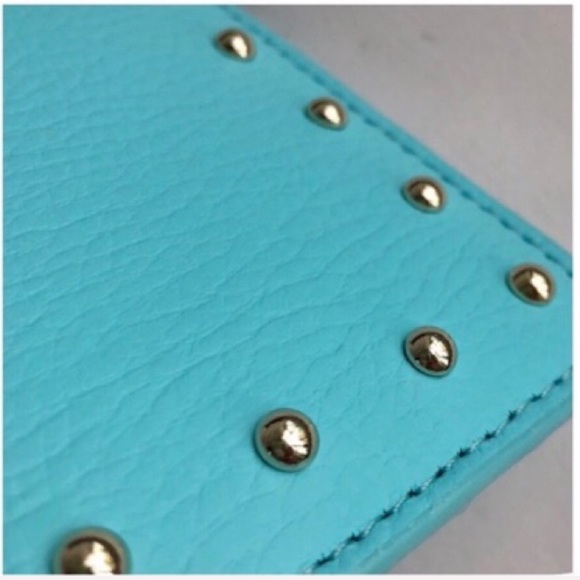 Kate Spade Sanders Mini Wallet Bitsy Studded Blue - Picture 6 of 7